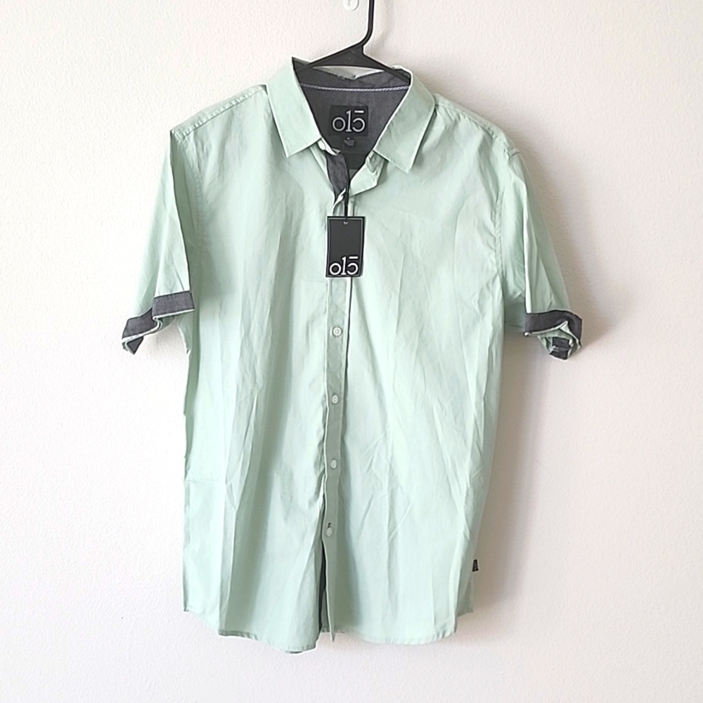 Mens Short Sleeve Button Down Shirt